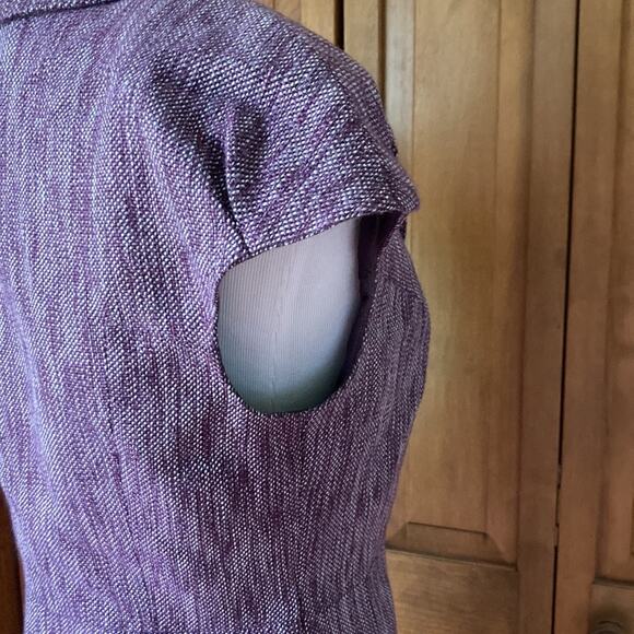 The Limited Purple Cap Sleeve Blazer, Size XS - Picture 4 of 10